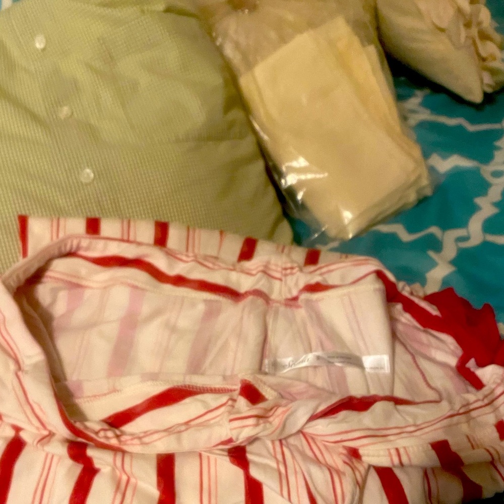 Red and white stripped pajama bottoms Soma 2 xl
